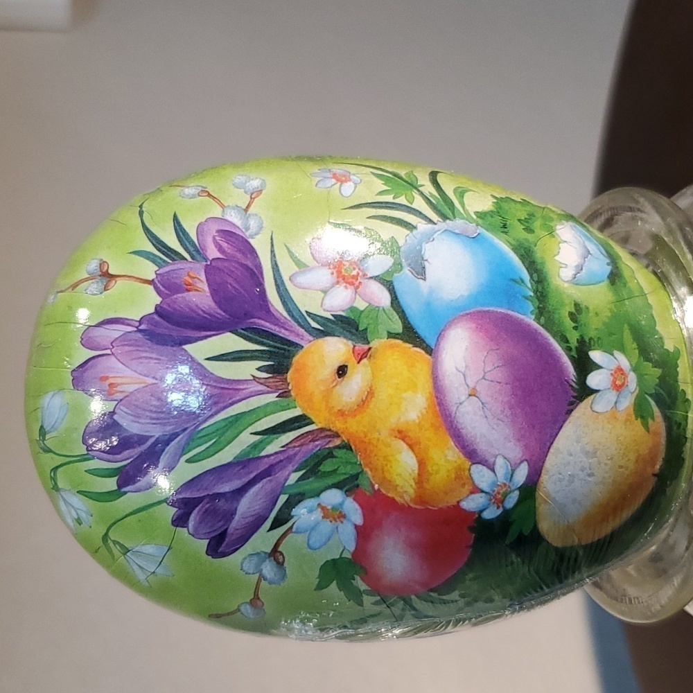 🍋NWOT PAPER MACHE EGG SEALED - Picture 9 of 11